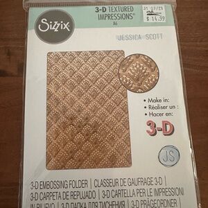 Sizzix 3D Embossing Folder in Gold